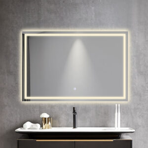 Pravokotno kopalniško LED ogledalo 120x80cm(3156-A4)
